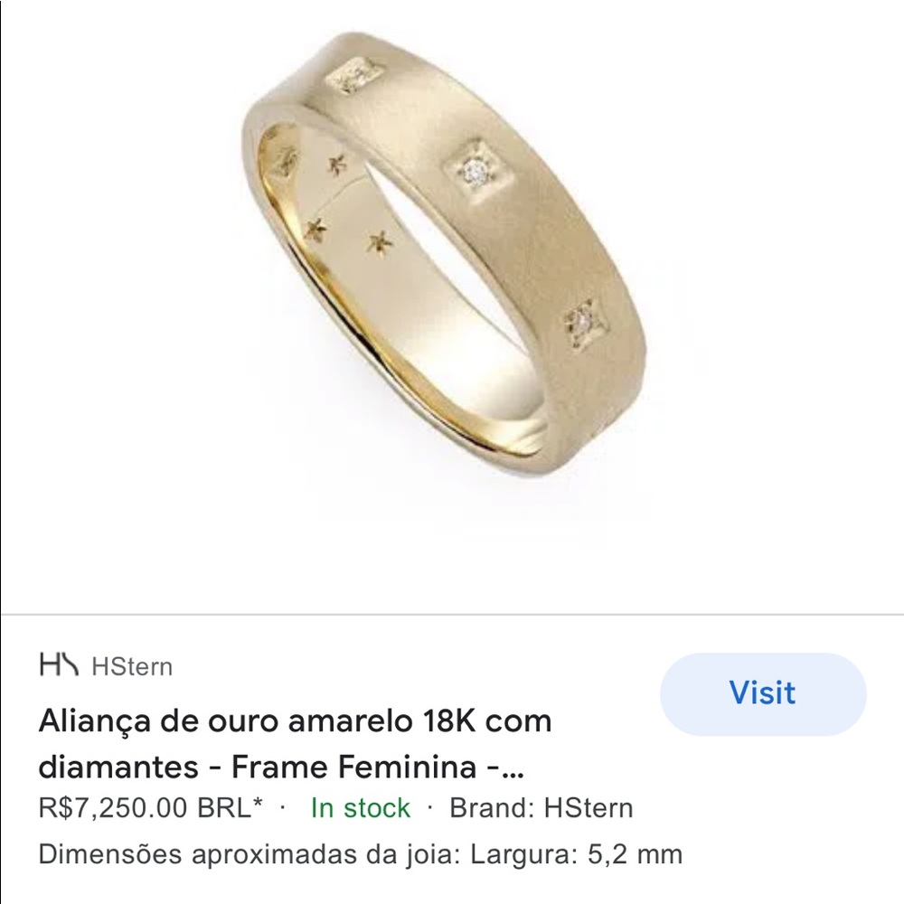 HStern mens ring 18k Diamonds